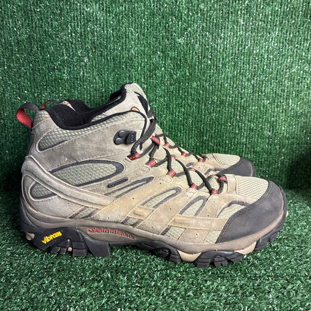 Merrell Moab 3 Mid Waterproof Vibram Gorpcore Hiking Boots Brown Mens Size 12
